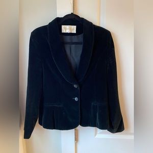 Vintage Black Velvet Blazer